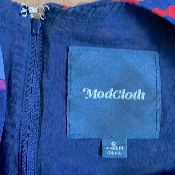 ModCloth full skirt sleeveless dress size S - Picture 3 of 10